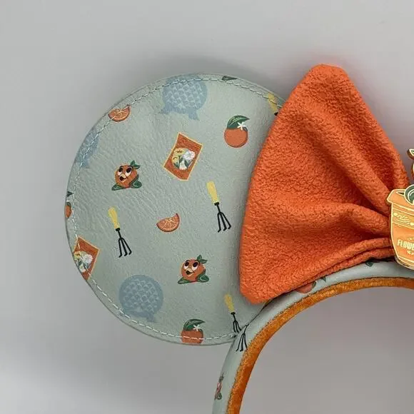 Disney Parks Loungefly Minnie Mouse Ears Epcot Flower Garden Orange Bird Headban - Picture 5 of 11
